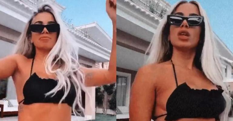 Com micro biquíni, Anitta leva web à loucura ao rebolar em frente às câmeras