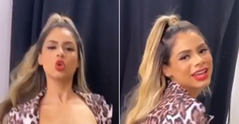 Lexa se joga e protagoniza momento atrevido nos bastidores de programa de TV: “Gostosona”