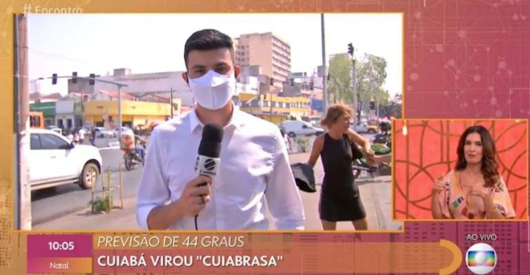 O que rolou? Pancadaria aparece ao vivo no Encontro e intriga telespectadores