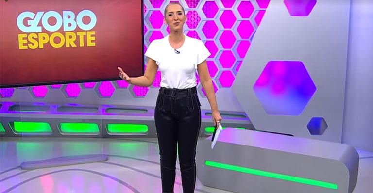 Na luta contra o câncer, apresentadora comanda o Globo Esporte sem peruca: “Confiança”