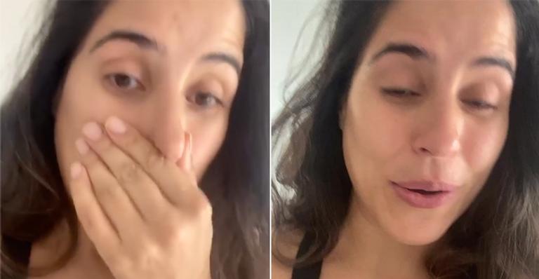 Grávida, Camilla Camargo cai no choro ao ganhar presentão da mãe, Zilu: “Emocionada”