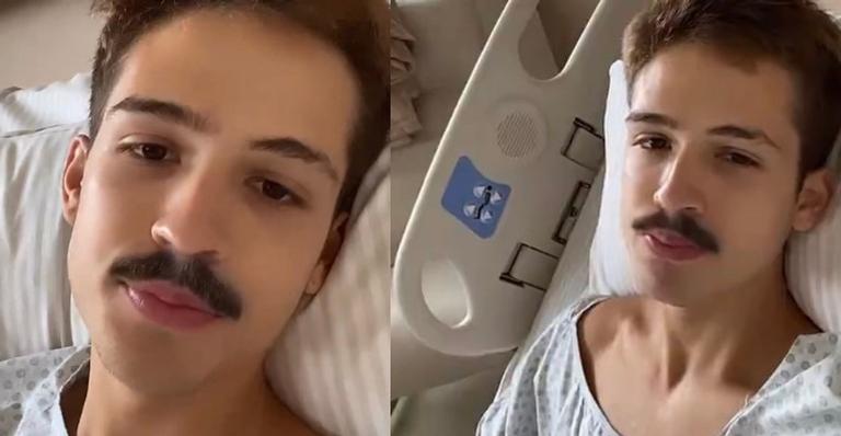 João Guilherme é internado em hospital e passa por cirurgia: “Tinha esfolado”