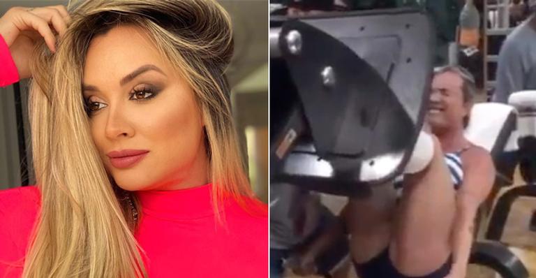 Juju Salimeni choca web ao dividir vídeo de rotina fitness intensa: “Rola uns 500 kg”