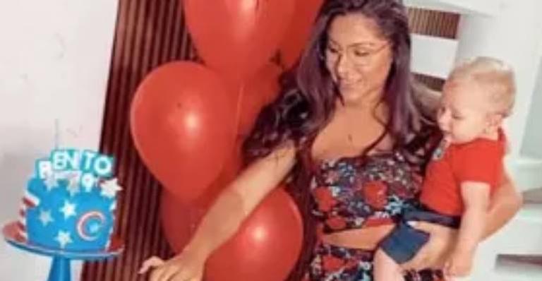 Com temática do Capitão América, Andressa Miranda celebra aniversário do herdeiro