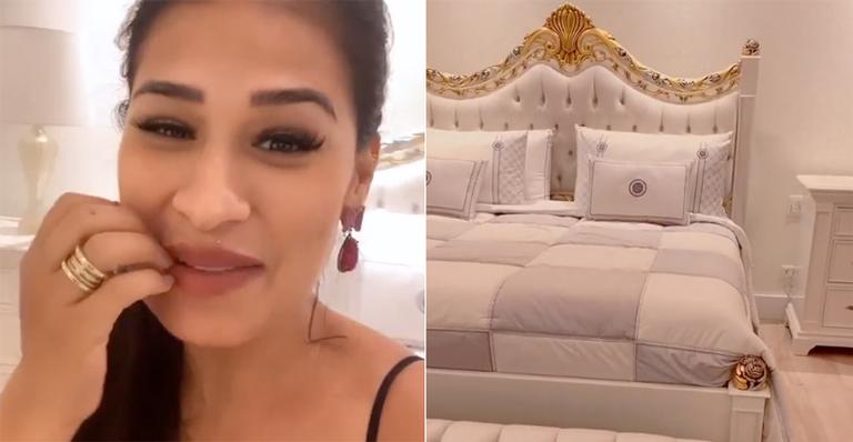 Luxo! Simone fica impactada com sua suíte em nova mansão: “Quarto mais lindo do mundo”
