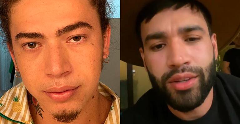 Whindersson Nunes recebe Gusttavo Lima na turma dos solteiros: “Bora tomar uma”