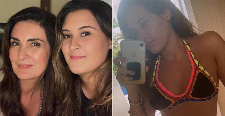 Filha de Fátima Bernardes posa com biquíni de crochê e exibe corpo espetacular: “Musa”