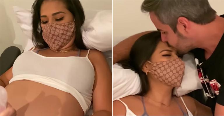 Grávida, Simone registra sessão de ultrassom e se emociona ao ver filha se mexer
