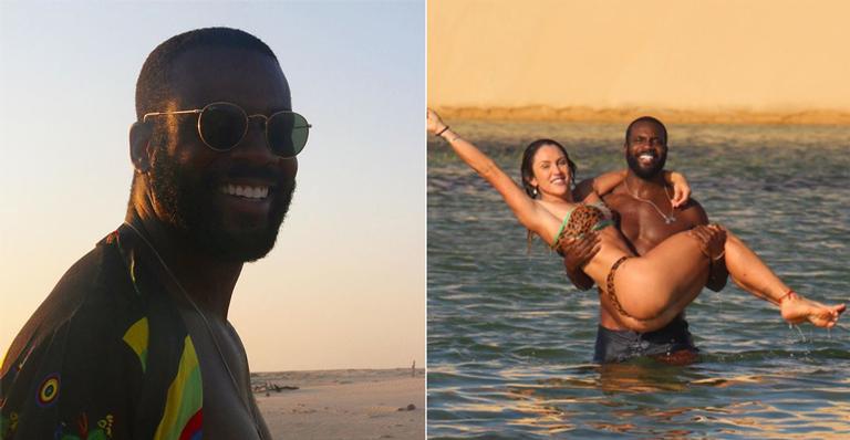 No Maranhão, Rafael Zulu protagoniza momento romântico com a noiva