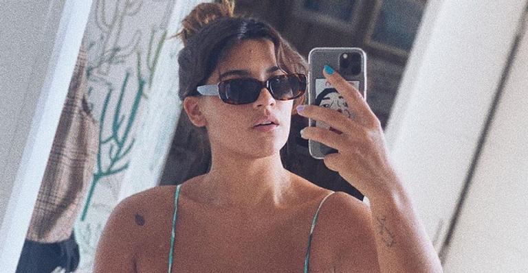 Abusada! De biqiuíni, Giulia Costa exibe corpão impecável em selfie sem filtros: ”Gata!”