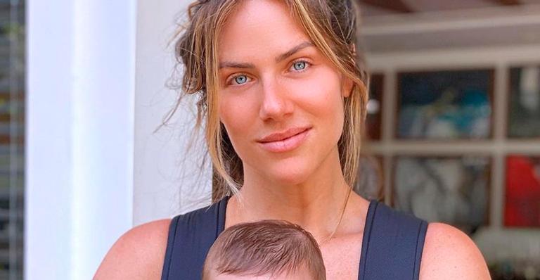 Giovanna Ewbank mostra Zyan fazendo biquinho e seguidores cravam: “A cara do Bruno Gagliasso”