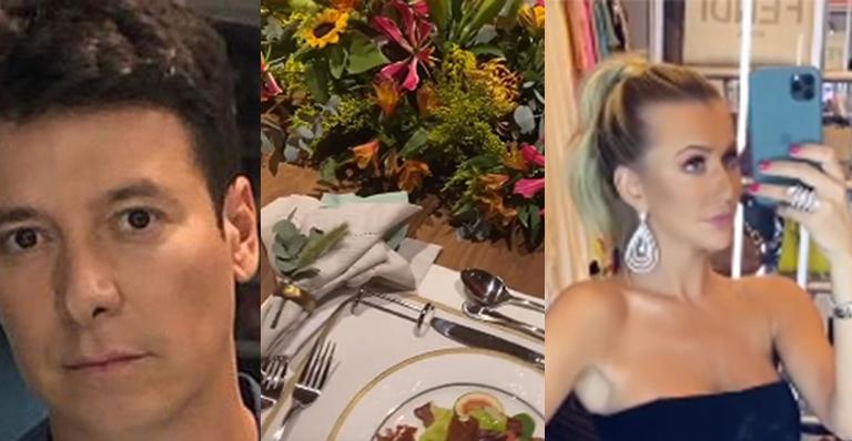 Esposa de Roberto Justus mostra detalhes do jantar luxuoso na casa de Rodrigo Faro: “Bom gosto”
