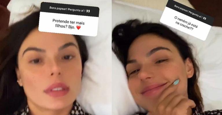 Isis Valverde revela se pretende ter mais filhos e confessa que não colocará Rael na creche