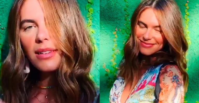 Esposa de Cauã Reymond, Mariana Goldfarb faz charme e mostra barriga sarada: “Boa noite”