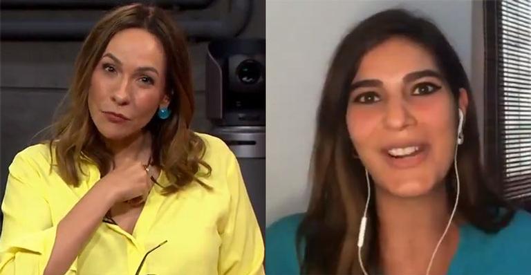 Maria Beltrão revela ao vivo que Andréia Sadi está grávida de gêmeos: “Mãe mais linda desse mundo”