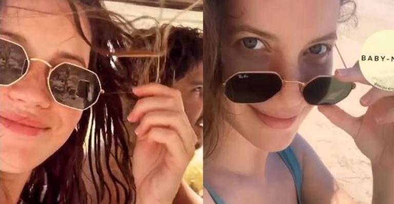 Tá chegando! Nathalia Dill passeia com o noivo gato e mostra barrigão sem filtros em registro especial