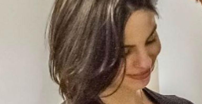 Sthefany Brito publica cliques de momentos antes de dar à luz ao herdeiro: “O tamanho da barriga”