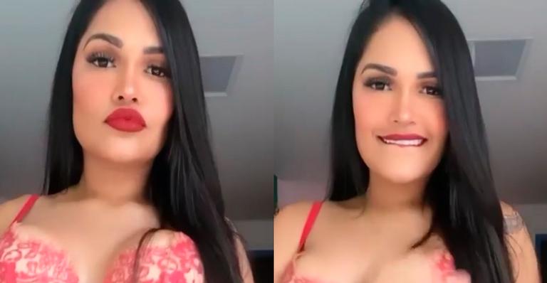 Ex-BBB Flayslane surge de lingerie transparente e mostra abdômen sarado em dança sensual: “Esplêndida”