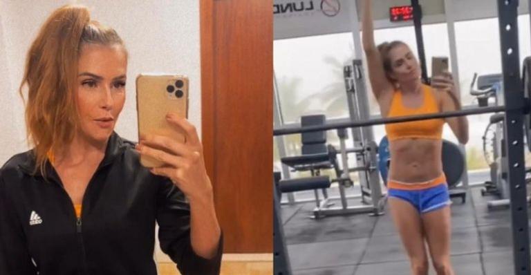 Deborah Secco dá show de maturidade e surge dançando música do ex-namorado: “Bora treinar”