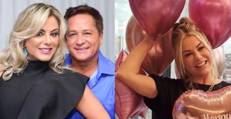 Esposa de Leonardo ganha festa supresa de aniversário e se emociona: ”Momento especial”