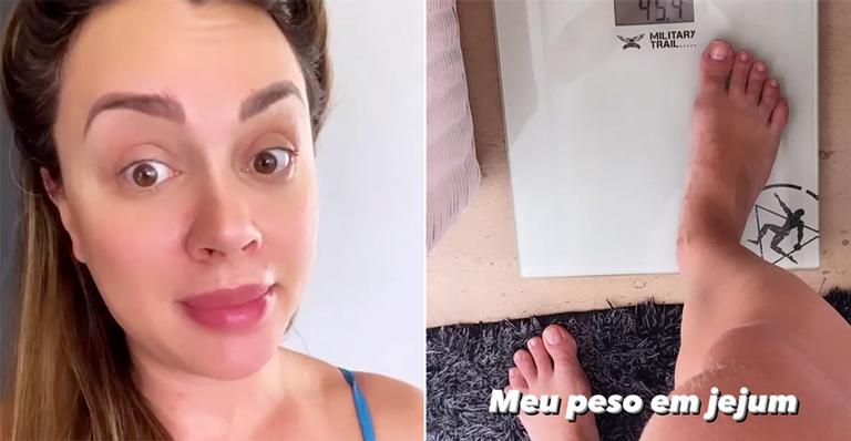 Juju Salimeni encara jejum e revela mudança no peso: “Não reparem”