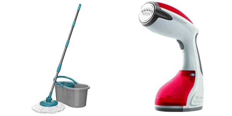 Mop giratório à vaporizador: 7 itens indispensáveis para limpar sua casa