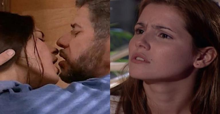 Laços de Família: Íris flagra Pedro e Cintia em momento quente