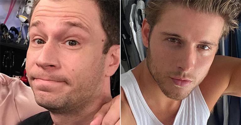 De novo? Tiago Leifert ‘tira estalecas’ de Daniel Lenhardt após foto nu: “Ah não, Tiago”