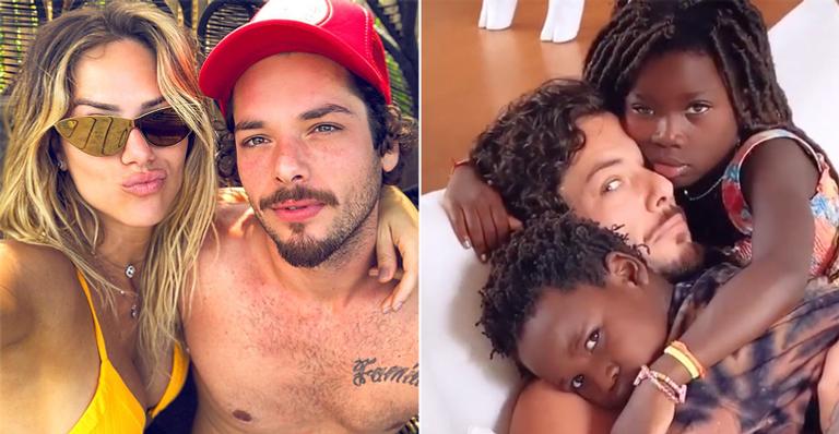 Tio coruja! Irmão de Giovanna Ewbank agarra os sobrinhos Titi e Bless em momento fofo: “Saudades”