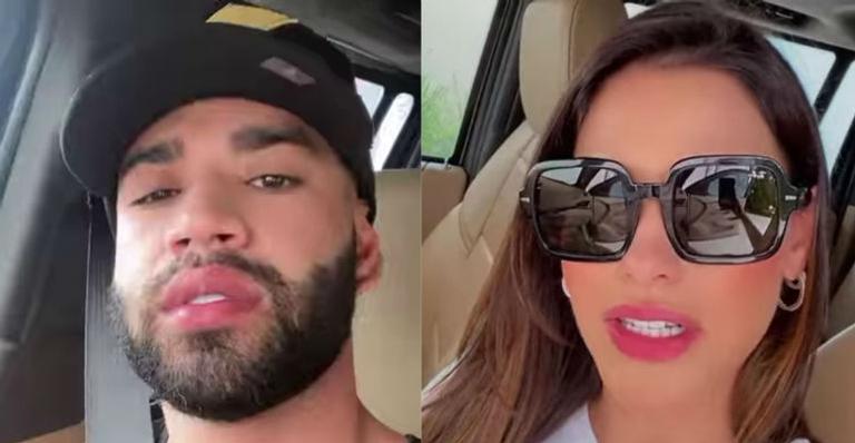 Como assim? Gusttavo Lima e Andressa Suita são flagrados no mesmo veículo