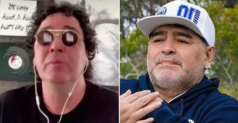 Ao vivo, Walter Casagrande chora ao comentar morte de Maradona: “Poderia ter sido comigo”