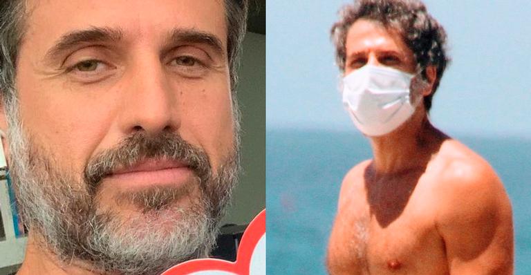 Aos 48 anos, Eriberto Leão é fotografado sem camisa e chama atenção com corpo musculoso