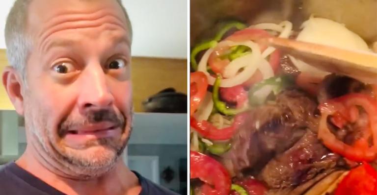 Em vídeo, Malvino Salvador exibe dotes culinários e brinca: “Kyra tá grávida e eu que tenho desejo”