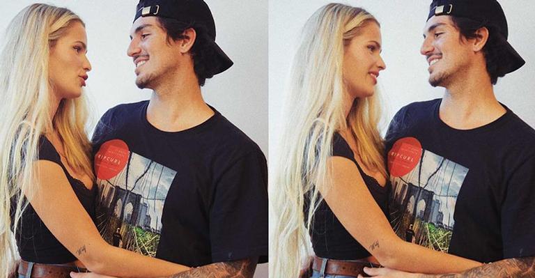 Gabriel Medina surge em momento descontraído com Yasmin Brunet e se declara: “Meu amor”
