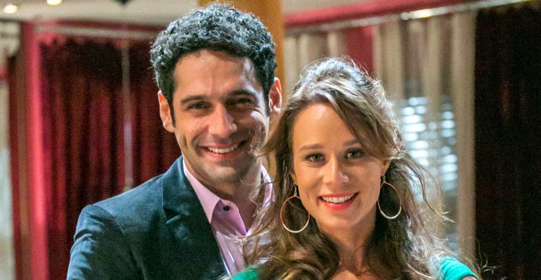 Mariana Ximenes e João Baldasserini gravam cena extra de ‘Haja Coração’