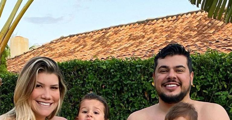 Cristiano, da dupla com Zé Neto, celebra nove meses do herdeiro mais novo