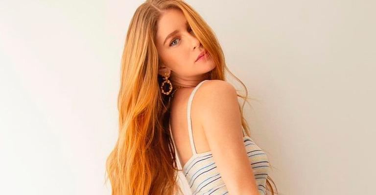 Marina Ruy Barbosa ostenta barriga sequinha e cintura micro de top e arrasa: “Não cansa de ser linda”