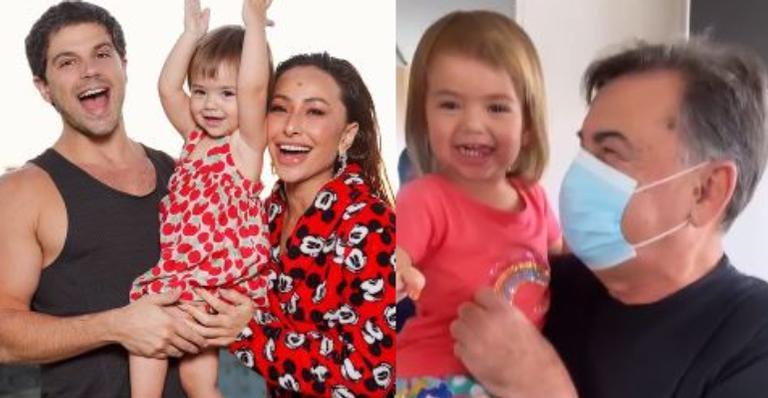 Sabrina Sato contagia fãs ao exibir alegria de Zoe ao reencontrar o avô, curado da Covid-19: ”Linda!”