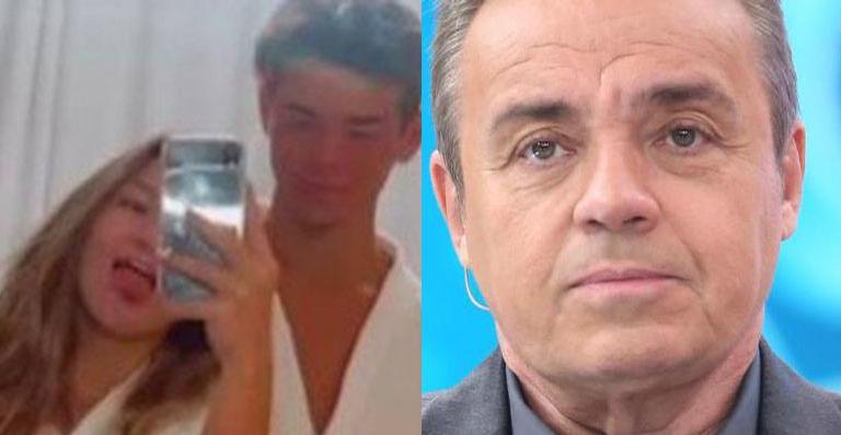 Filha de Gugu Liberato dá escapadinha e vai à praia com o namorado: “Amanhã tem aula”