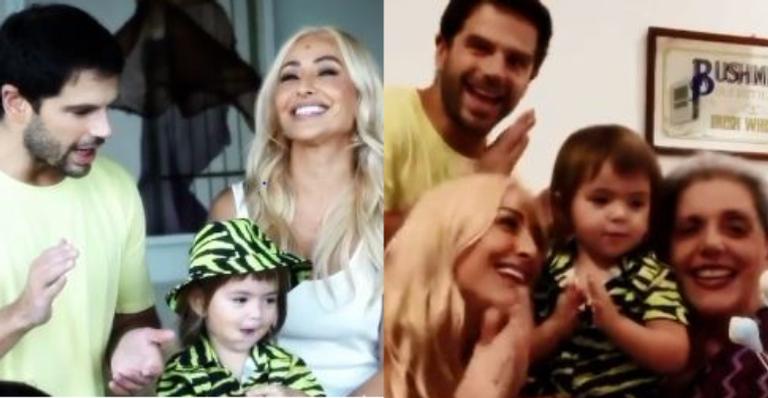 Sabrina Sato e Duda Nagle dispensam luxo e fazem festinha reservada para Zoe