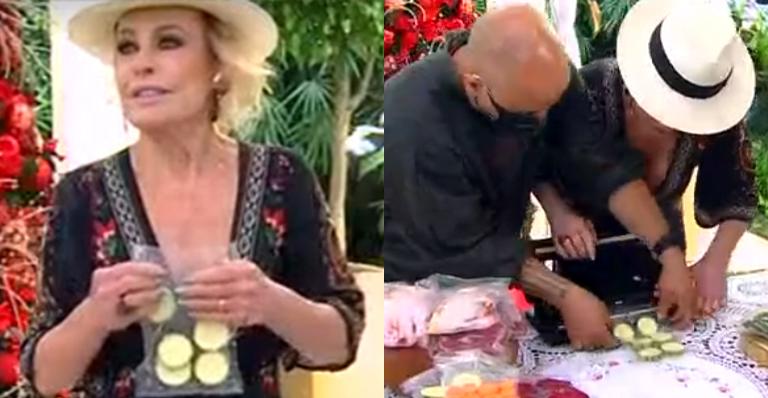 Ana Maria Braga passa perrengue no Mais Você, pede ajuda e se atrapalha: “Que coisa chata”
