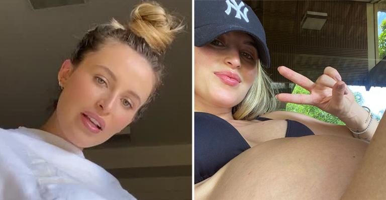 Grávida, esposa de Lucas Lucco fala sobre apetite incontrolável: “Acordo com o bebê se remexendo”