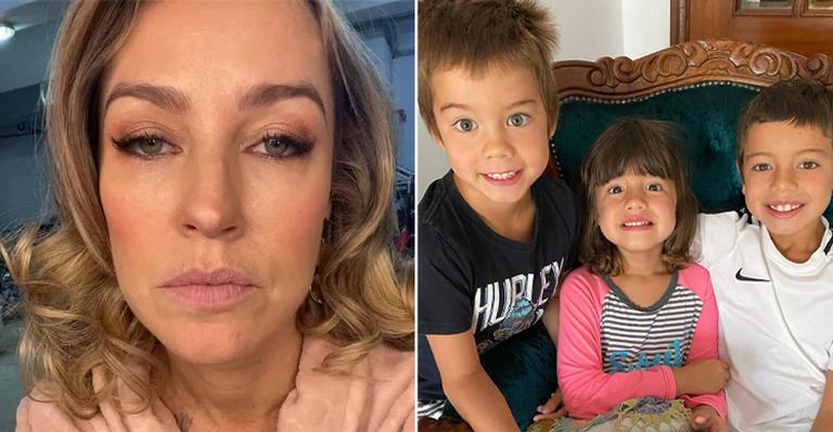 Maternidade real! Luana Piovani relata perrengue com os filhos, Dom, Bem e Liz: “Estou morta”