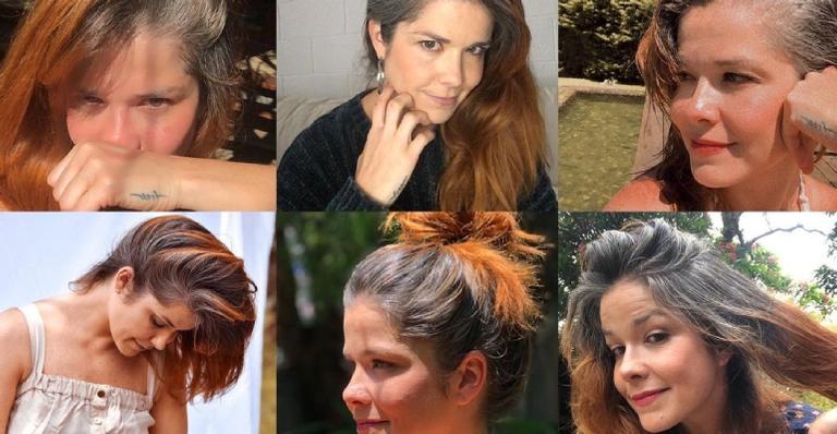 Samara Felippo assume cabelos grisalhos durante quarentena: ”Libertação”