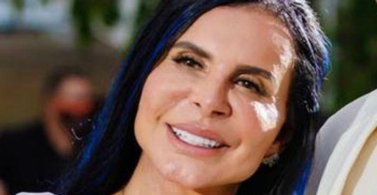 Gretchen surge de noiva nas redes ao resgatar clique inédito do casamento: “Meu momento”