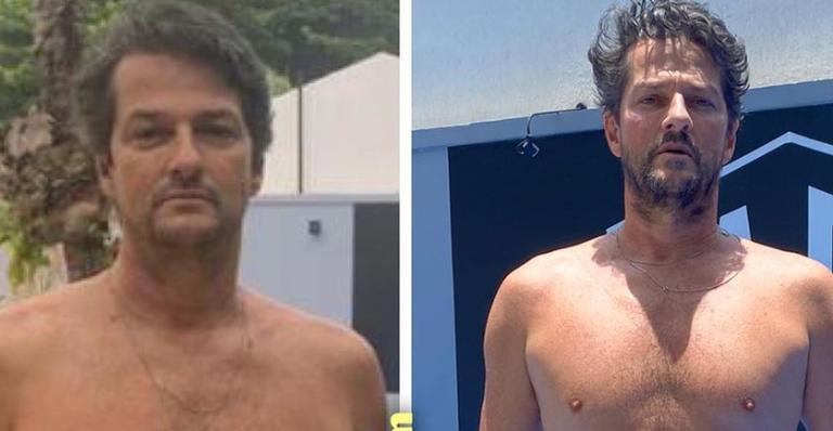 Secou! Aos 53 anos, Marcelo Serrado exibe corpo após perder 6 quilos