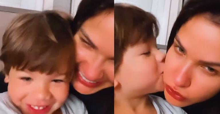Andressa Suita surge em momento de carinho com Gabriel e se emociona: ”Melhor amor do mundo”