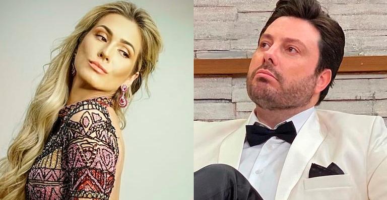 Lívia Andrade empina bumbum com microvestido e recebe cantada de Danilo Gentili: “Parabéns”