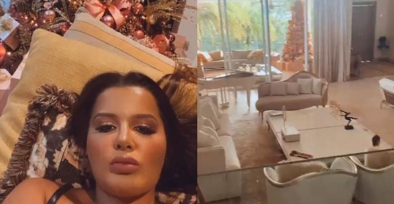 Maraisa choca internautas ao exibir decorações chiquérrimas de Natal em sua mansão: ”Que sonho!”