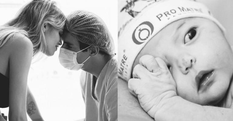 Carol Dias publica cliques emocionantes e inéditos do parto de Esther, sua filha com Kaká: “Melhor dia da vida”